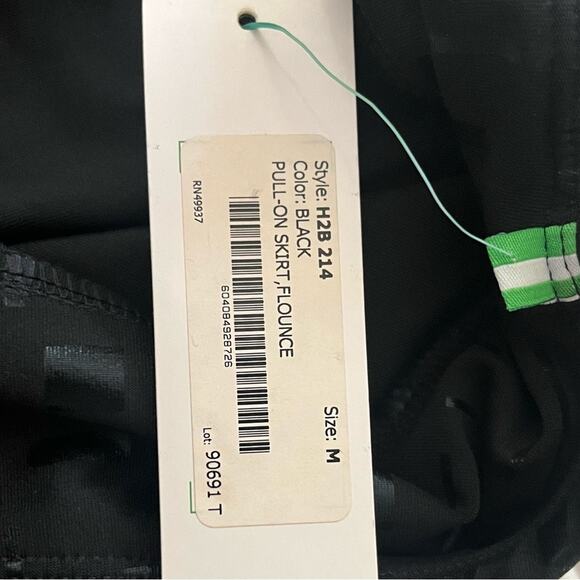 Tail Tech Performance Skirt Womens Size Medium Black Silver Sports Dance Fitness - Picture 4 of 5